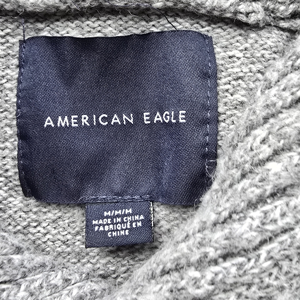 American Eagle Outfitters Gray Patterned Fairisle… - image 2